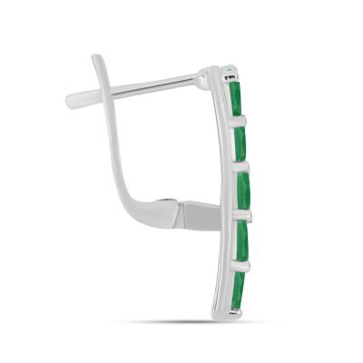 BUY 925 SILVER RUBY GLASS FILLED GEMSTONE EARRING